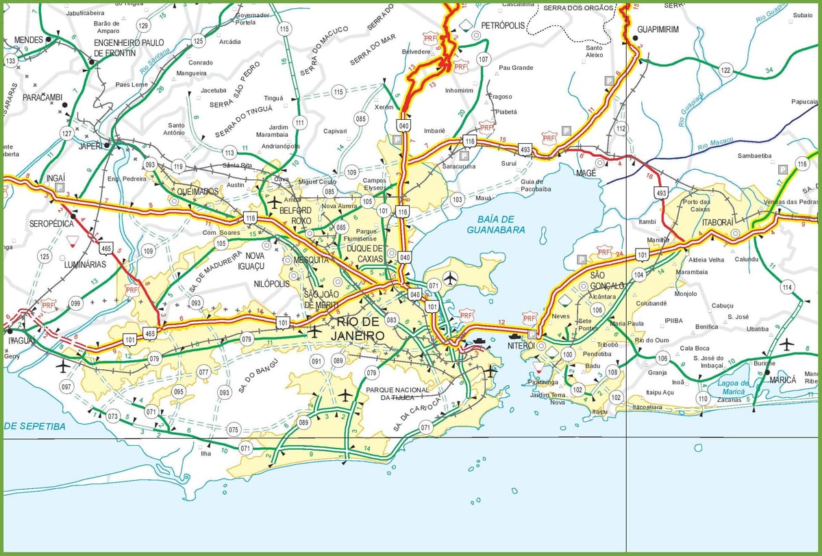 Rio de Janeiro Landkarte